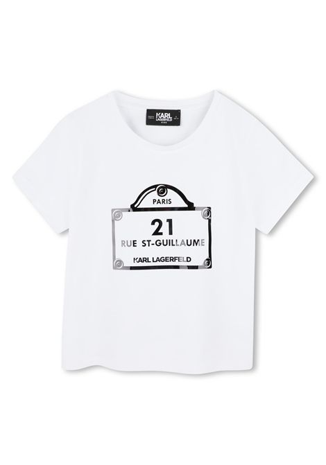 T-shirt con stampa KARL LAGERFELD KIDS | Z3048610P
